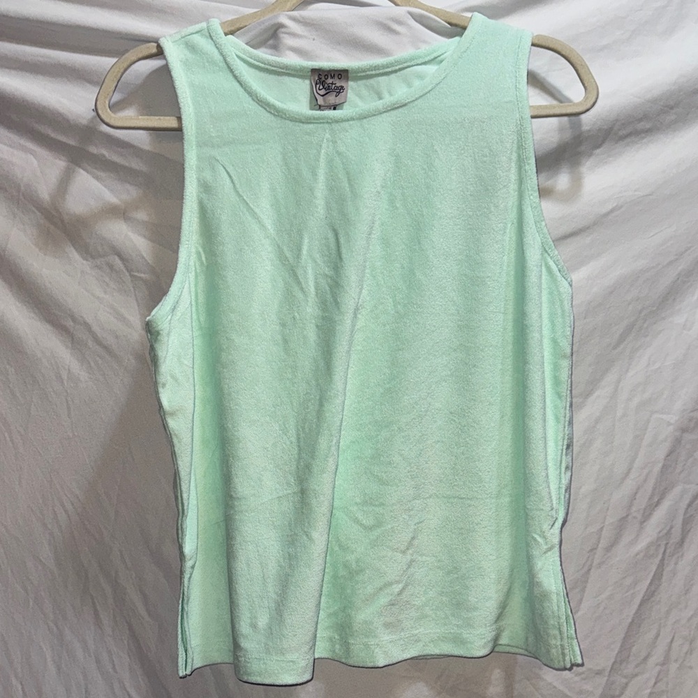 Como Vintage Mint Green Tank Top
